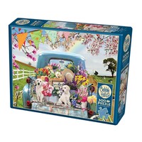 thumb-Country Truck in Spring - puzzle of 500 XL pieces-1