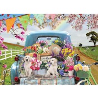 thumb-Country Truck in Spring - puzzle of 500 XL pieces-2