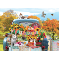 thumb-Country Truck in Autumn - puzzle of 500 XL pieces-2