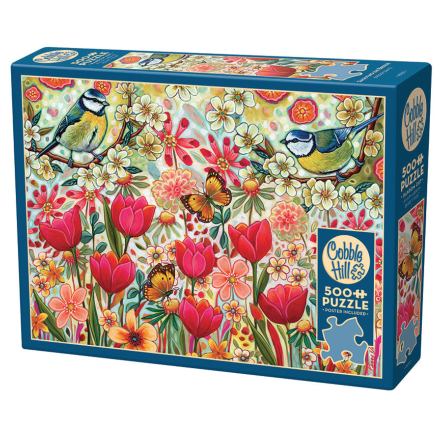 Brise dans le jardin fleuri - puzzle de 500 pièces XL-1