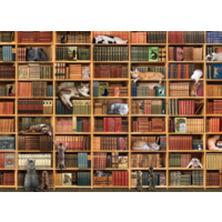 thumb-The cat library  - puzzle of 1000 pieces-1