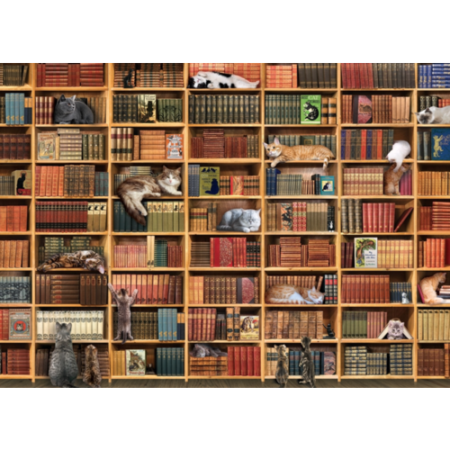  Cobble Hill De kattenbibliotheek - 1000 stukjes 