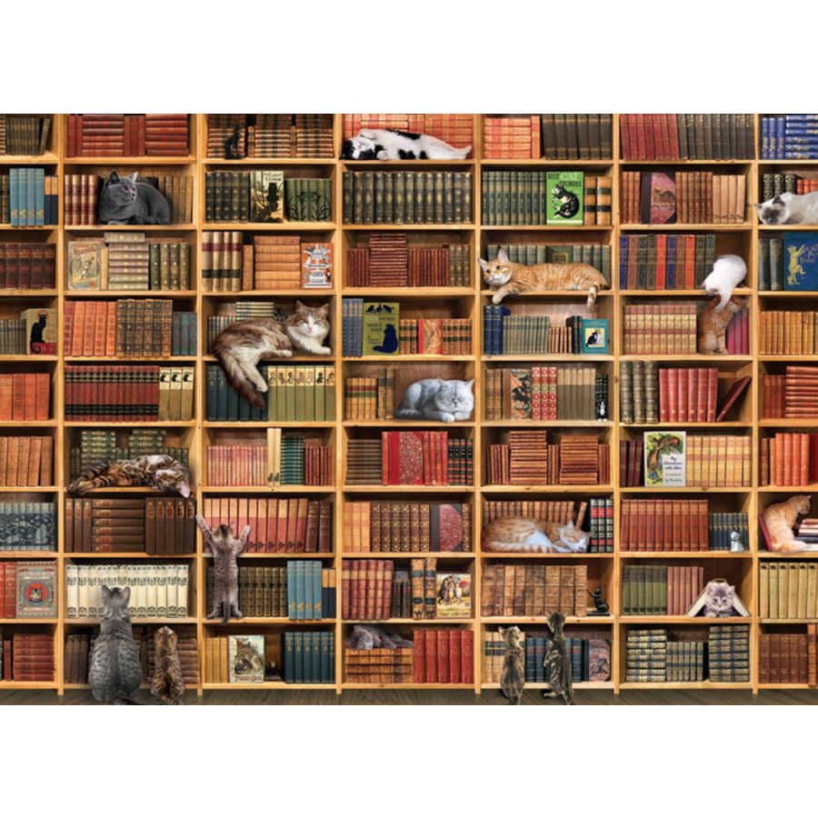 The cat library  - puzzle of 1000 pieces-1