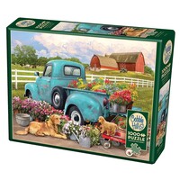 thumb-Bloemen Pick-up Truck - puzzel van 1000 stukjes-1