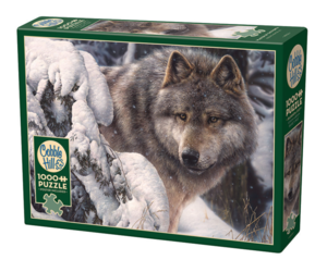 Cobble Hill 1000 Piece Puzzle - Wolves By Moonlight With Poster