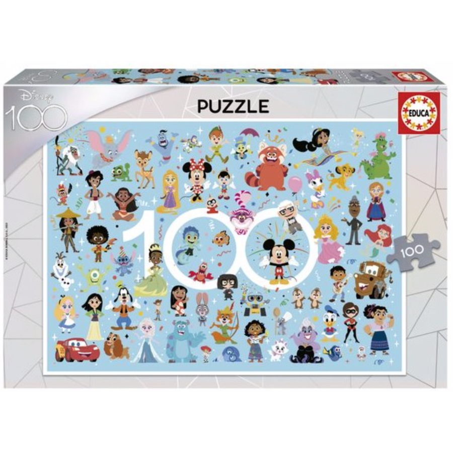 100 years of  Disney - puzzle of 100 pieces-1