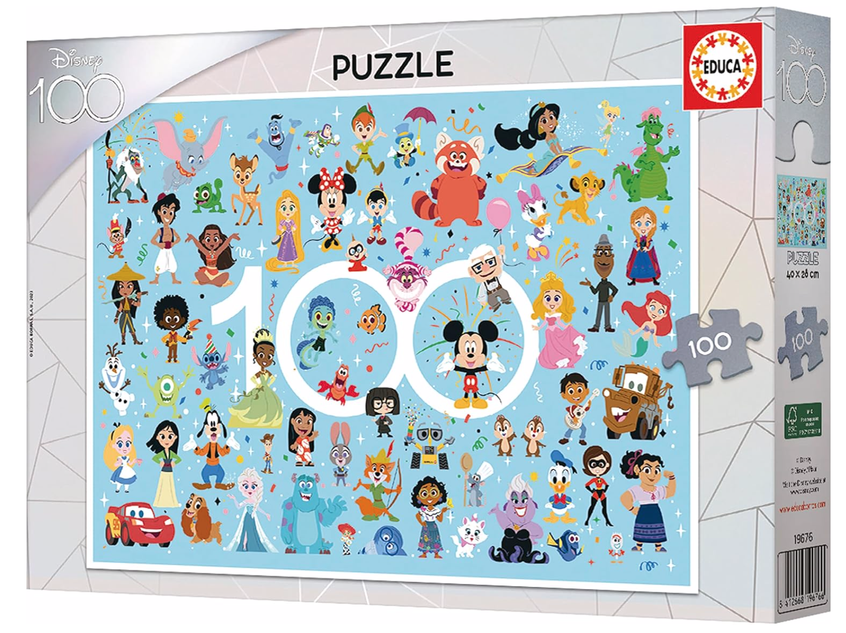Educa 100 ans de Disney - puzzle de 100 pièces