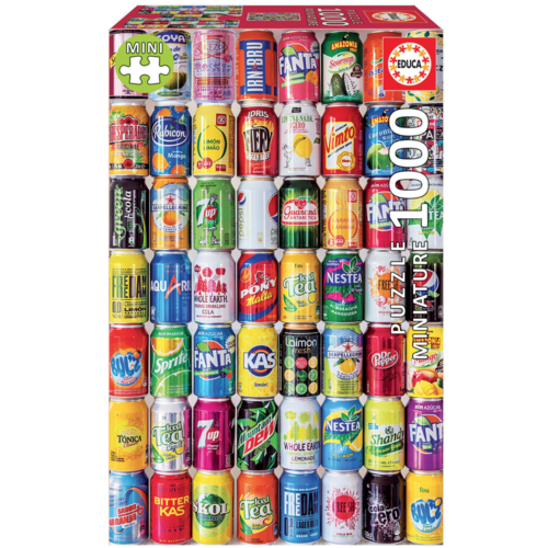  Educa Miniature puzzle - Cans - 1000 pieces 