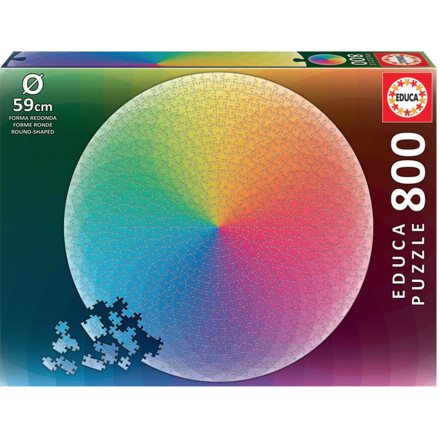 Rainbow - Circular jigsaw puzzle - 800 pieces-1