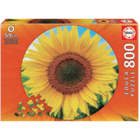 thumb-Sunflower - Circular jigsaw puzzle - 800 pieces-1