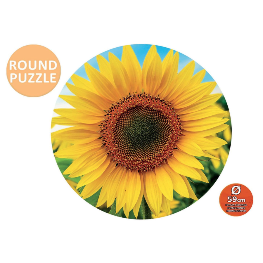 Sunflower - Circular jigsaw puzzle - 800 pieces-2