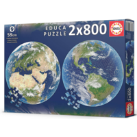 thumb-The Earth - 2 Circular jigsaw puzzles - 800 pieces-2