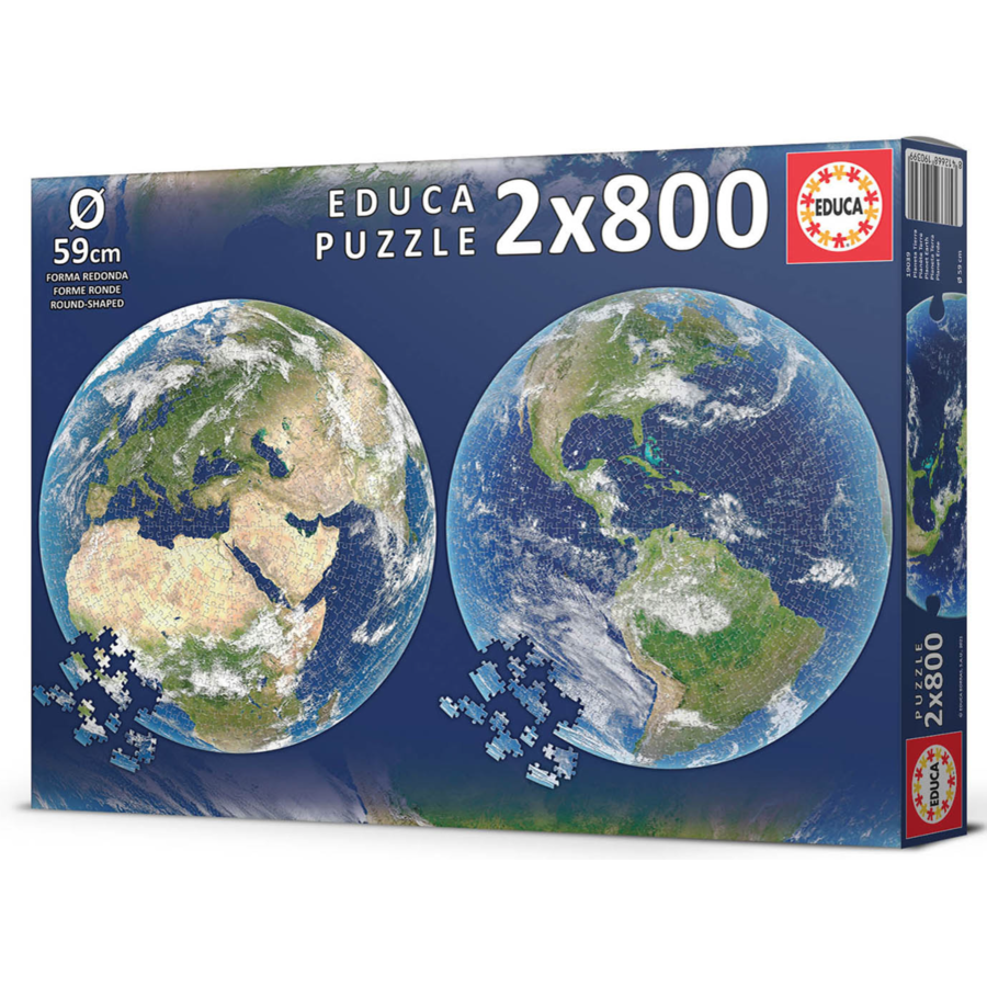 Le Terre - 2 Puzzles circulaire - 800 pièces-2