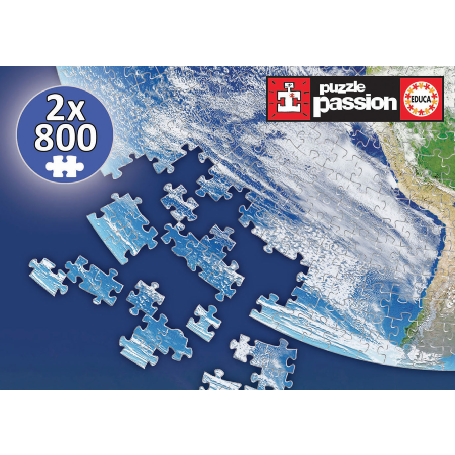 The Earth - 2 Circular jigsaw puzzles - 800 pieces-3