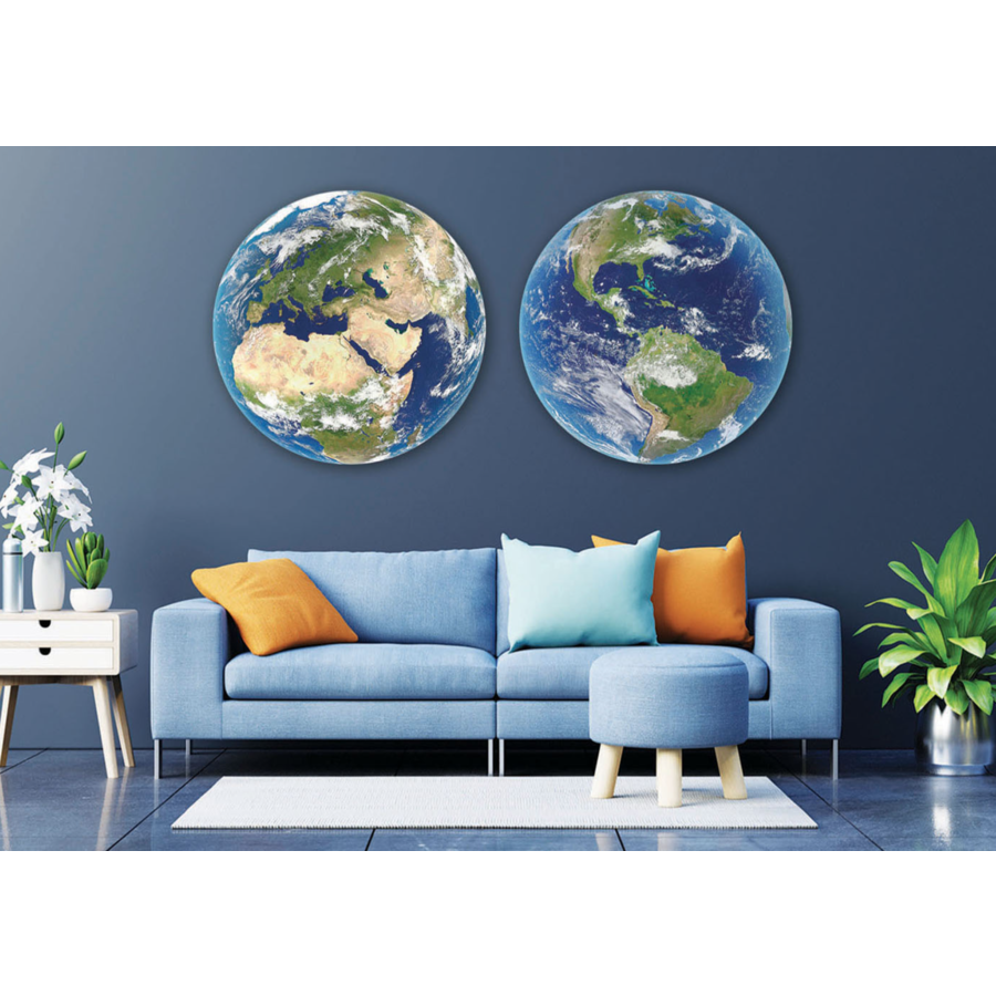 The Earth - 2 Circular jigsaw puzzles - 800 pieces-4