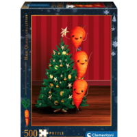 Kerstboom en wortels - puzzel van 500 stukjes