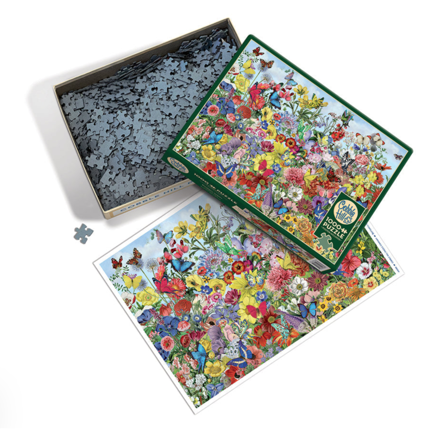 Butterfly Garden - puzzle of 1000 pieces-2