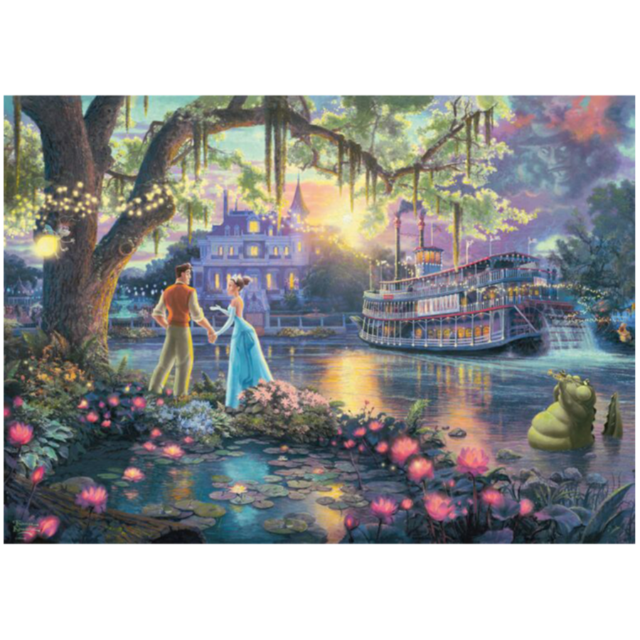 The princess and the frog - Thomas Kinkade - jigsaw puzzle of 1000 pieces-2