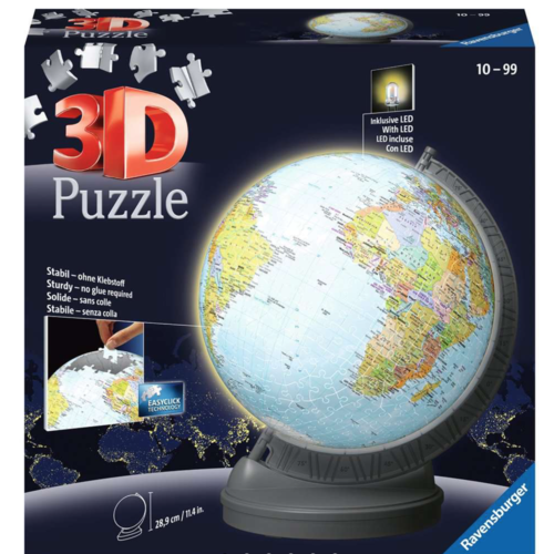  Ravensburger De aarde - verlichtte wereldbol - 540 stukjes 