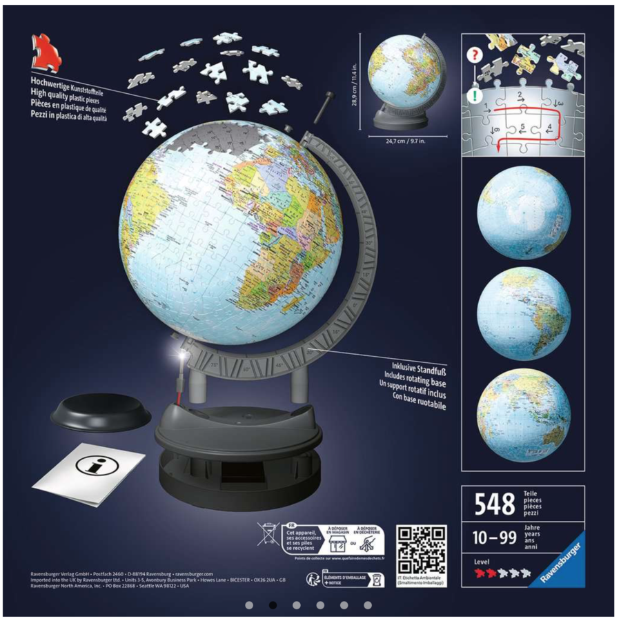 The earth - illuminated globe - 540 pieces-6