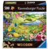 Ravensburger Jardin sauvage - Puzzle de contour en bois - 500 pièces