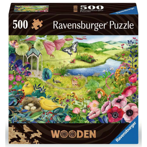  Ravensburger Wilde Tuin - Houten puzzel - 500 stukjes 
