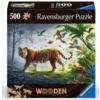 Tigre dans la jungle - Puzzle en bois - 500 pièces