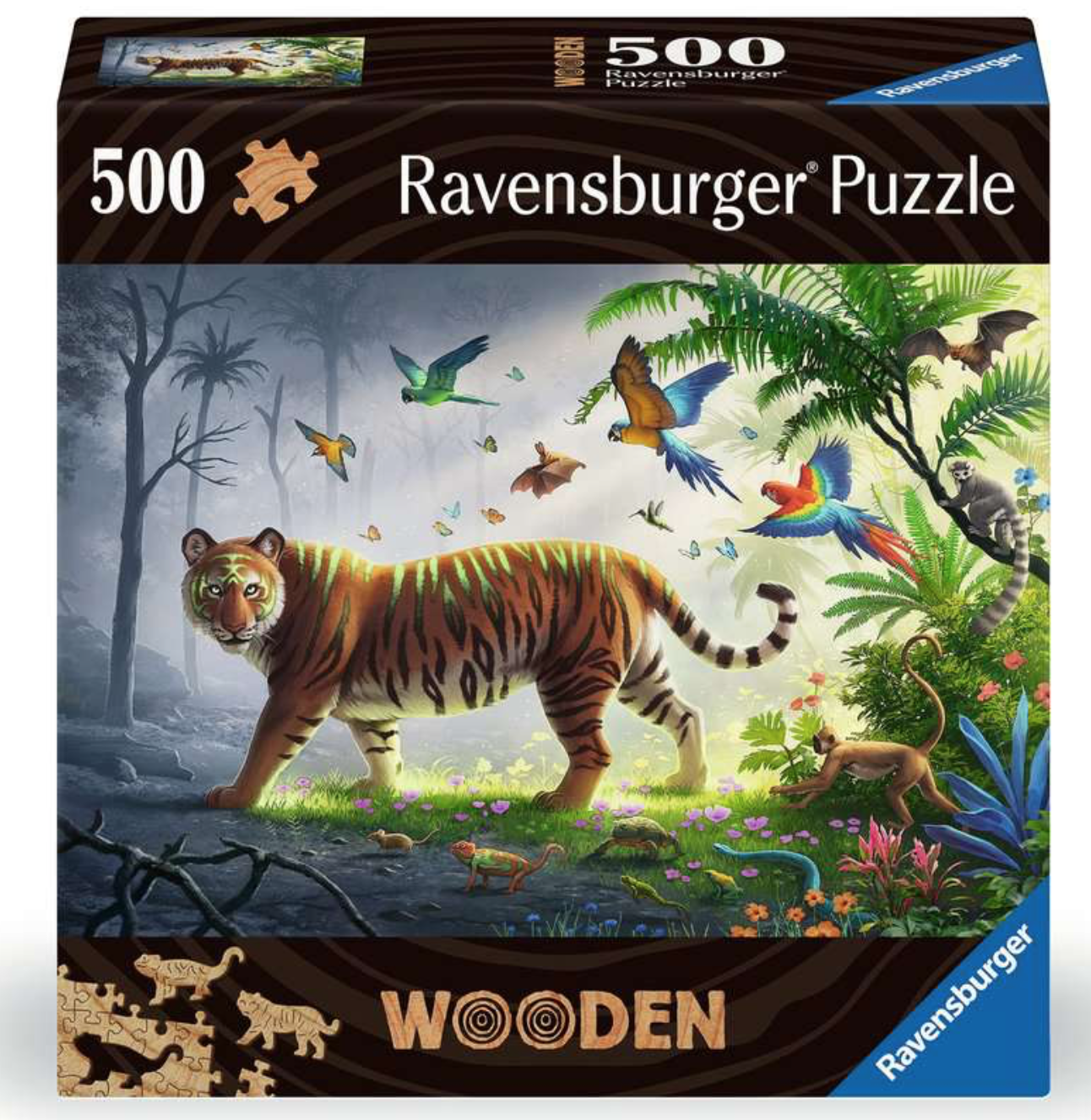 Puzzle Famille de Koalas Et Perroquets Dans L Arbre 500 Pieces -  Ravensburger - Puzzle Animaux De La Foret