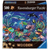 Ravensburger Under the Sea - Wooden Contour Puzzle - 500 pieces