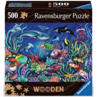 thumb-Sous la mer - Puzzle de contour en bois - 500 pièces-1