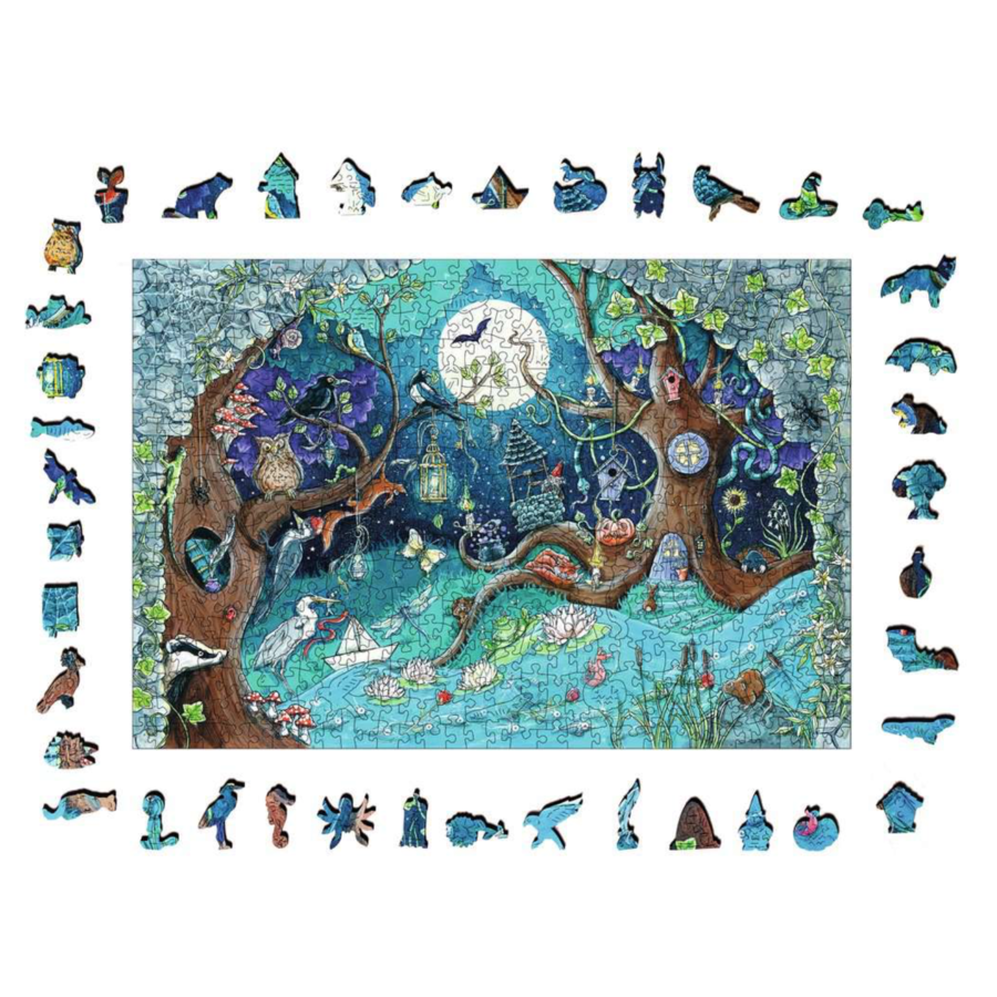 Fantasy - Wooden Contour Puzzle - 500 pieces-2