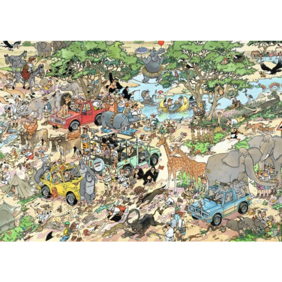Jan van Haasteren - Safari - jigsaw puzzle of 1000 pieces-2