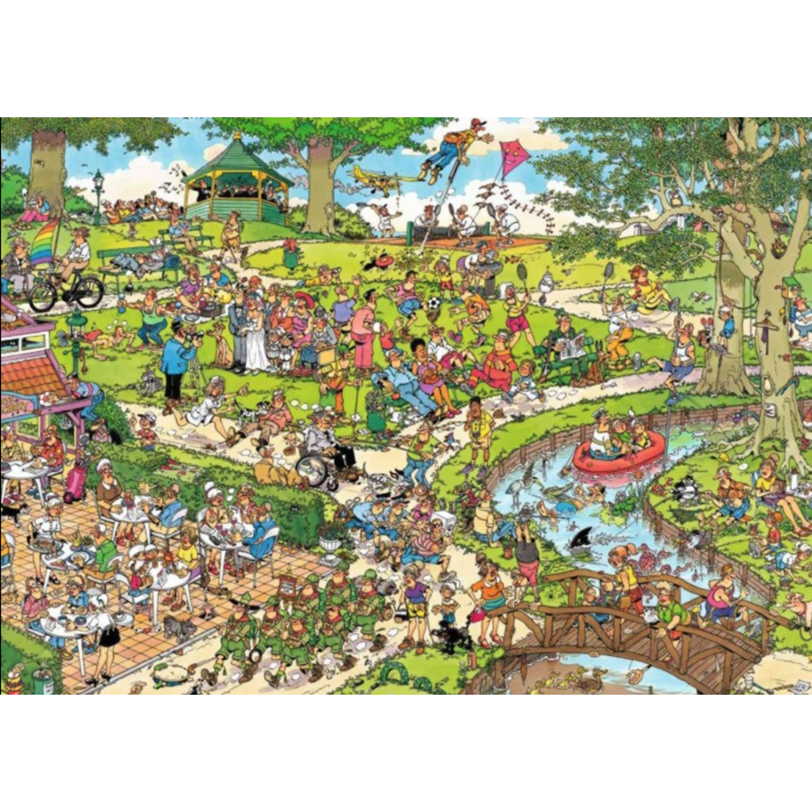 Jan van Haasteren - Park - jigsaw puzzle of 1000 pieces-2