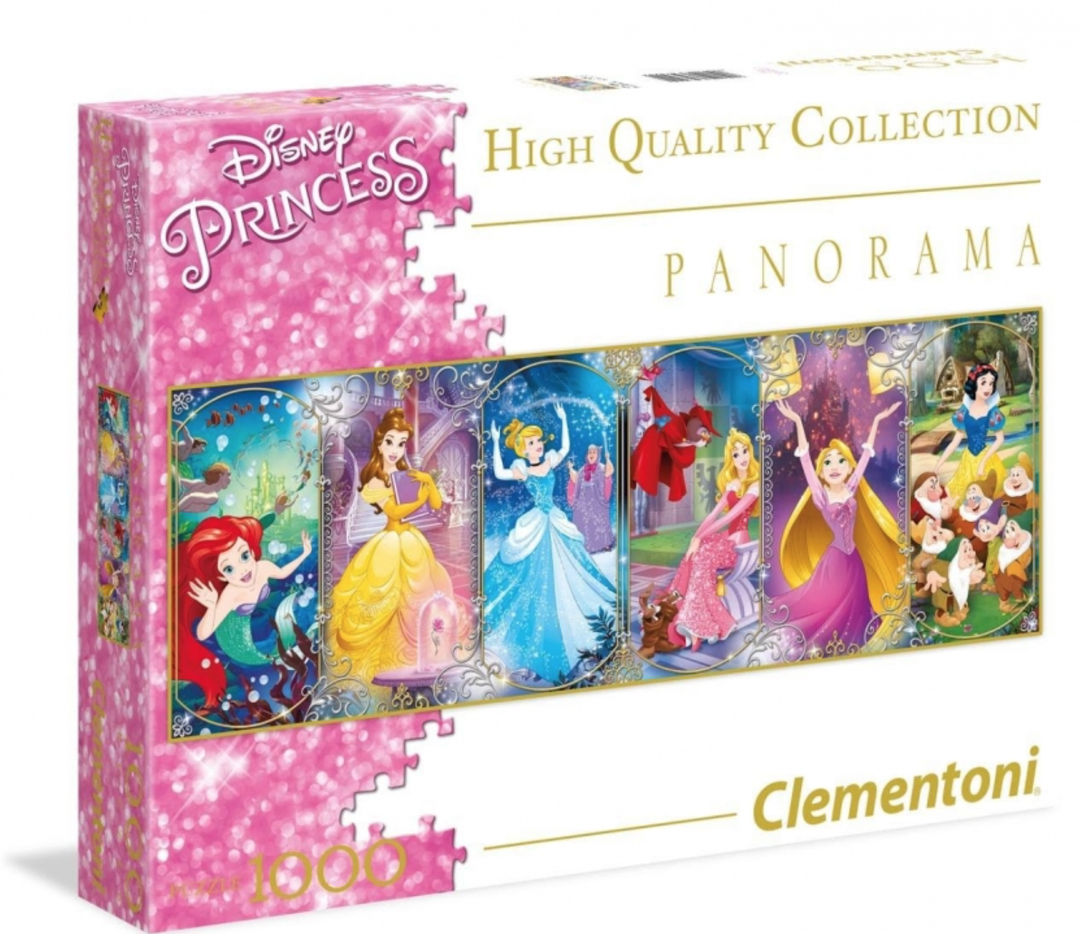 Clementoni - Puzzle adulte, Panorama 1000 pièces - Disney Classic
