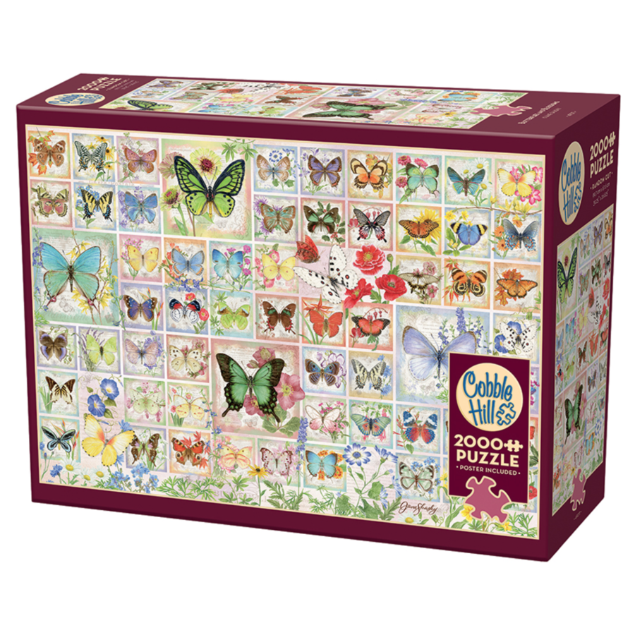 Butterflies and Blossoms - puzzle of 2000 pieces-2