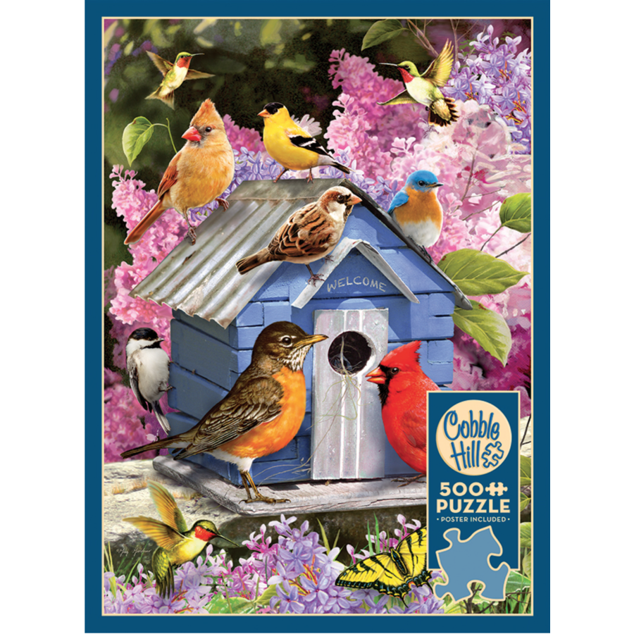 Lente Vogelhuisje - puzzel van 500 XL stukjes-1