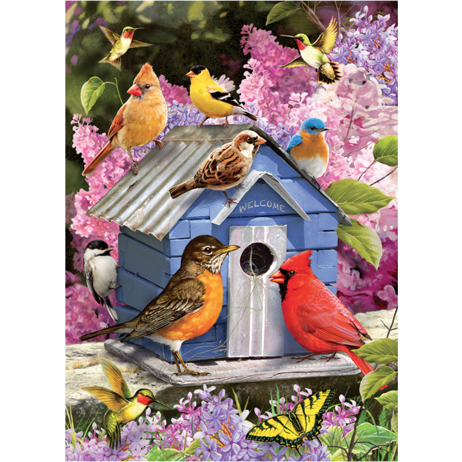 Lente Vogelhuisje - puzzel van 500 XL stukjes-2