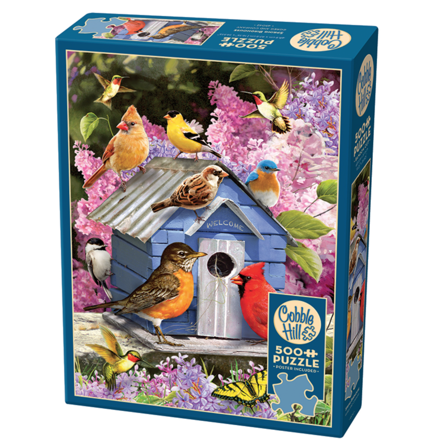 Spring Birdhouse - puzzle of 500 XL pieces-3