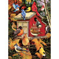 thumb-Fall Birdhouse - puzzle of 500 XL pieces-5