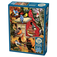 thumb-Fall Birdhouse - puzzle of 500 XL pieces-2