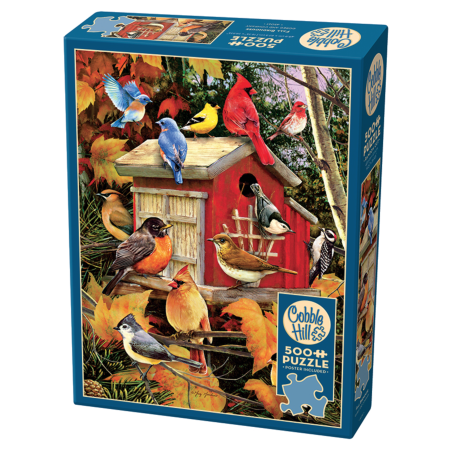 Herfst Vogelhuisje - puzzel van 500 XL stukjes-2