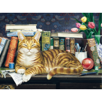 thumb-Sleeping cat - puzzle of 275 XXL pieces-2