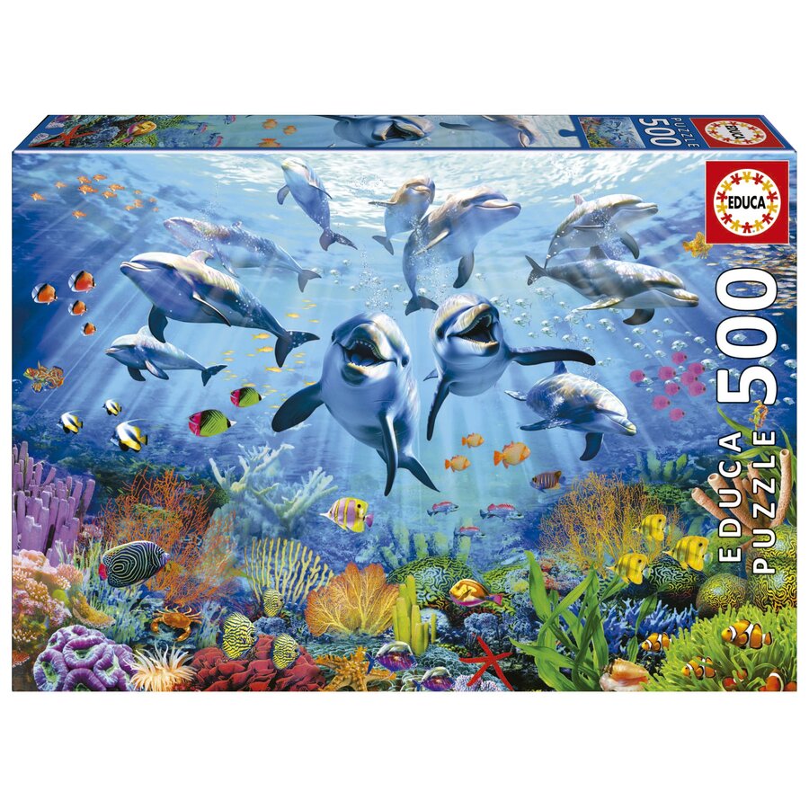 Fête sous la mer - puzzle de 500 pièces-1