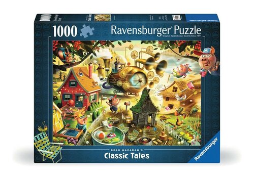  Ravensburger Look Out Little Pigs! - Dean MacAdam- 1000 pieces 