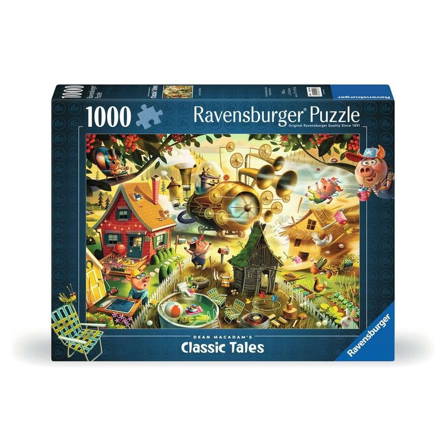 Look Out Little Pigs! - Dean MacAdam - puzzle of 1000 pieces-1