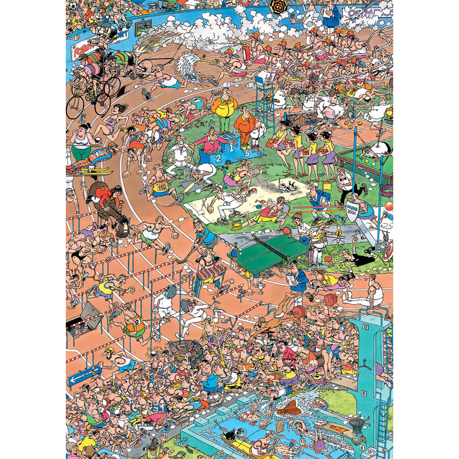 Les Jeux d'été de Paris - Jan van Haasteren - puzzle de 1000 pièces-2