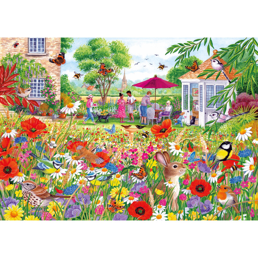 Jardin de fleurs sauvages - puzzle de 500 pièces-2