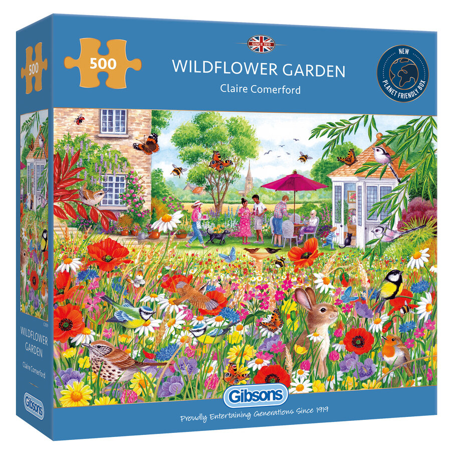 Jardin de fleurs sauvages - puzzle de 500 pièces-1