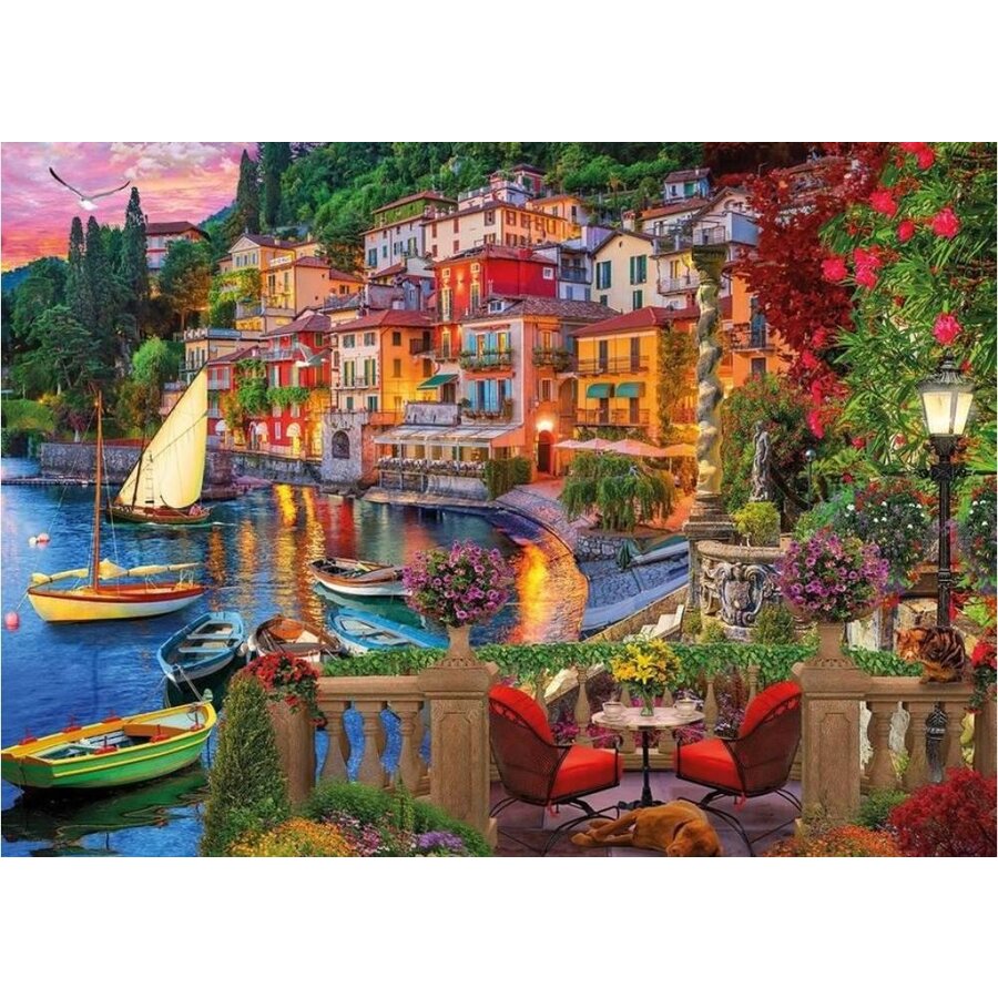 Lake Como  - jigsaw puzzle of 1000 pieces-2