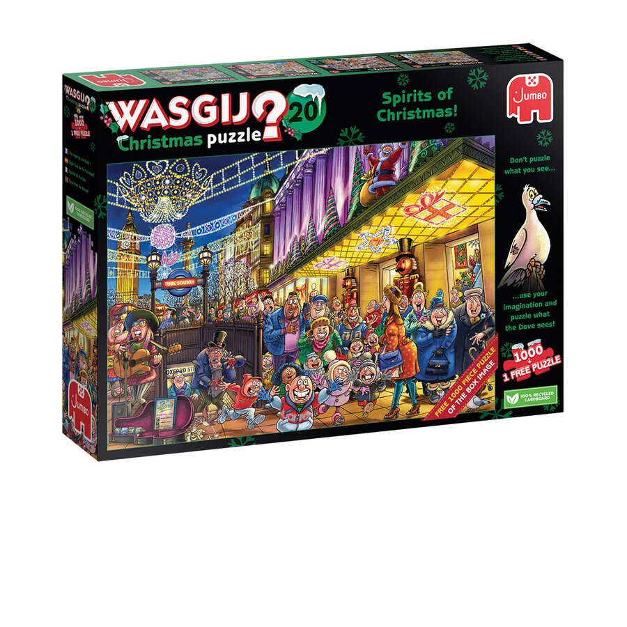 PRE-ORDER - Wasgij Christmas  20 - Spirits of Christmas - 2 jigsaw puzzles of 1000 pieces-4